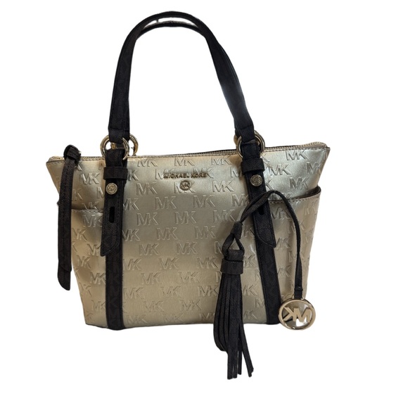 Michael Kors Sullivan Gold Tote Bag NWT - Picture 1 of 9